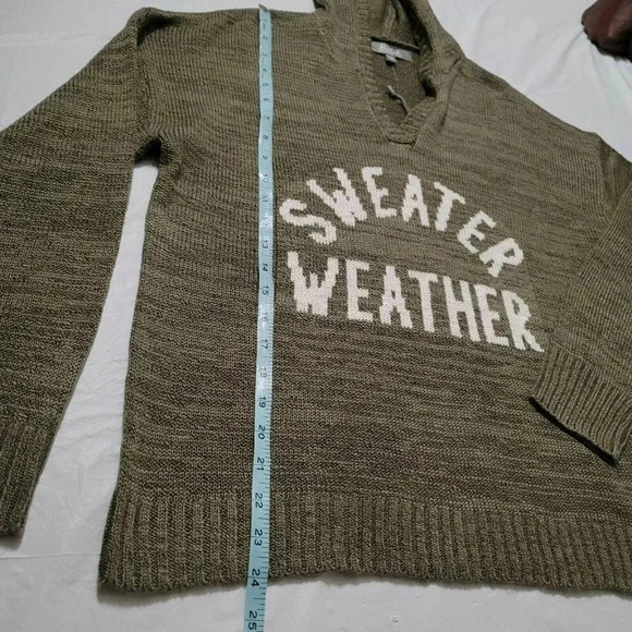 Marled Reunited Womens Sweater Weather size M Green LongSleeve Pullover Top NWT - Picture 4 of 10